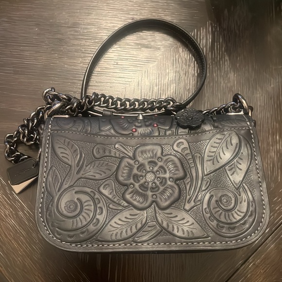 Coach Swagger Tea Rose Tooling Crossbody handbag - Picture 4 of 9